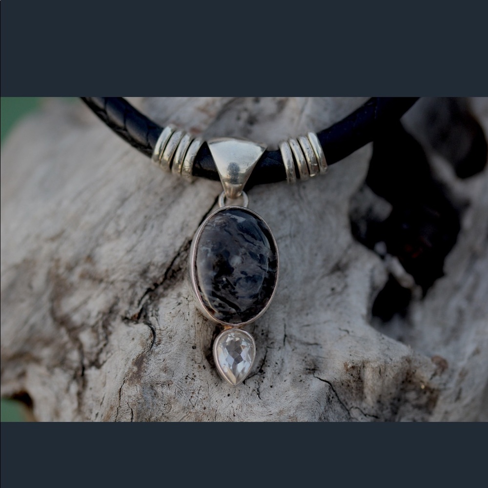 Smoke & Embers Leather Necklace